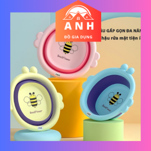 [Video]  Chậu rửa mặt gấp gọn cho bé Thau gấp gọn hình ong chậu nhựa vệ sinh cá nhân cho bé trẻ sơ sinh tiện lợi tiết kiệm