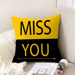 TopPillow Sofa Pillow Case Love Story Cushion Cover Thorw Pillow Case 100%Polyester 18x18inch