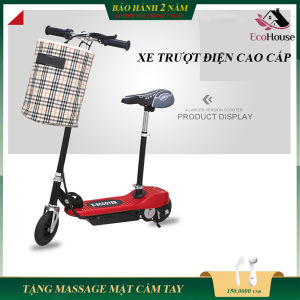 Xe điện mini E SCOOTER phiên bản cao cấp gấp gọn động cơ 120W pin 4.5AH / 24V tải trọng 80kg tặng kèm giỏ đồ bảo hành 2 năm lỗi đổi mới trong 7 ngày đầu nhận hàng