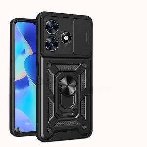 Casing For Infinix Hot 30 30i Hot30i 4G 5G 2023 Shockproof Armor Ring phone case Car Bracket Slide Window Hard Casing Shockproof Camera protection Full Cove Fashion Business Leisure