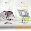 Meewoo 360Rotating Tablet Phone Stand for ipad Stand Aluminum Adjustable Desktop Tablet Stand. 