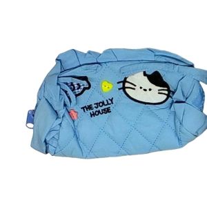 ANNA STORY Large Capacity Cartoon Pencil Case Cosmetics Storage Cat Bee Rabbit Makeup Bag Y2K Ins Fashion Portable Stationery Storage Bag Student