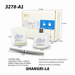 「Christmas Gift」12StarSigns Glass Bottle Home Fragrance Reed Diffuser And Scented Candles Sets Gift Souvenir For Christ Birthday Wedding