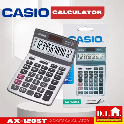 Do It Home Casio AX-120ST 12 Digits Calculator Compact Desk Type