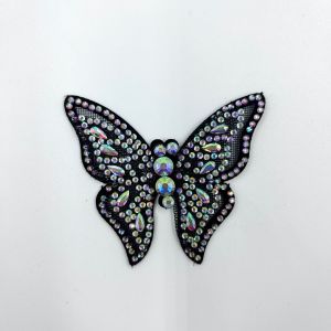 [Free Shipping] New trendy exquisite rhinestone bow-shaped shoe flower suitable for hair leather shoes DIY shoes wedding rhinestone shoe decoration