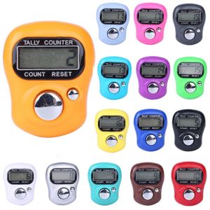 NOBLELUX LED Digital Electronic Finger Counter Random Hand Held Coun Finger Ring Timer High Quality Tally Counter Mini  Stitch Marker for Sewing Knitting Weave Tool