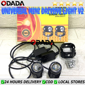 Pair High Quality Mini Driving Light V2 High Low Yellow/White Spot Lights LED Aniti Fog For Universal Cars Motorcycle