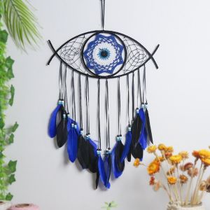 Dream Catchers Evil Eye Handmade Feathers Bedroom Decor Wall Hanging Home Livingroom Ornament Craft