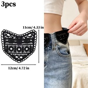 6Pcs Waist-Widening Lace-Trimmed Embroidered Garment Trimmings Fabric Patches For Widening The Waist Adjustable Waistband