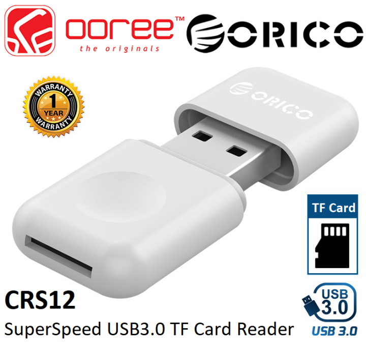 ORICO CRS12 USB 3.0 TF CARD READER WITH PLUG & PLAY DESIGN , 128GB OF ...