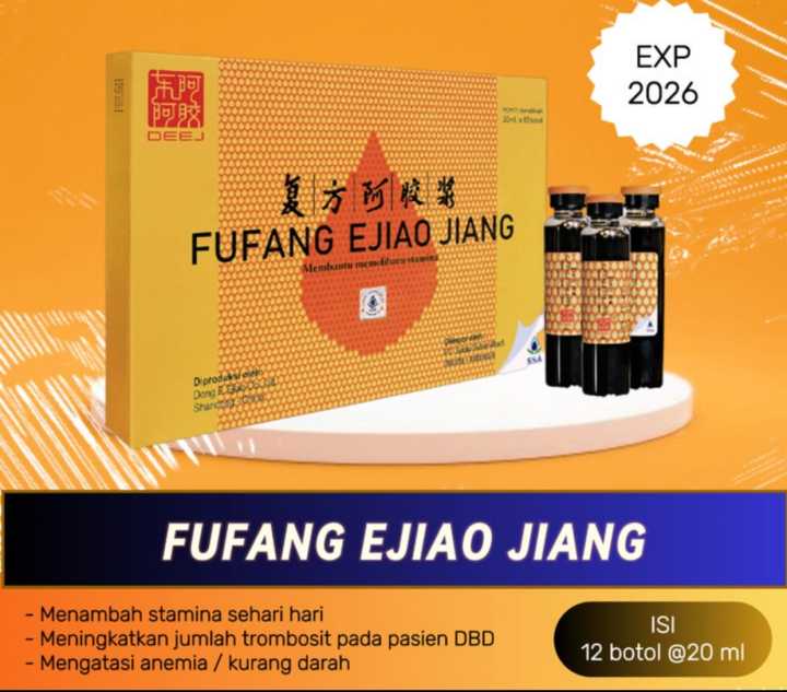 Fufang Ejiao Jiang Original Ptssa Membantu Menaikan Trombosit Dan Penyakit Dbd Demam Berdarah 