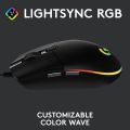 Logitech Gaming Mouse G203 2nd Gen 8,000 DPI, Rainbow Optical Effect LIGHTSYNC RGB Wired. 