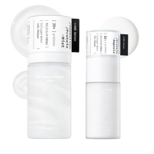 Daily double , Two-step Korean skincare set , Including 500 Dalton Protein Ampoule and Collagen Skin Essence Mist ,MFDS Dual-certified legacy product , For laugh lines 、 Fine Lines 、 Wrinkles and loss of elasticity