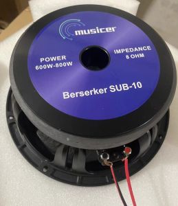 MUSICER Berserker SUB-10 600-800W 10 Inch Professional Sub Bass Speaker(Aluminum Basin Stand)