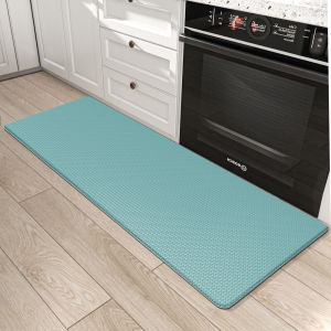 Waterproof Oilproof Kitchen Mat PU Leather Kitchen Carpet Non Slip Floor Mat for Livi