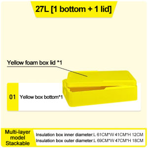 LENODI Tiramisu Insulation Box Transparent lid Food-Grade EPP Hot & Cold Storage + 6/7 Molds Suitable for selling at beverage stalls snack stalls etc.