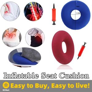 【Fast Shipping】 【Free Air Pump】Medical Air Inflatable PVC Ring Round Seat Cushion With Pump Anti Bedsore Pad Hemorrhoid Pillow Donut Chair Mat Ring Seat Cover Accessories Inflatable Seat Cushion