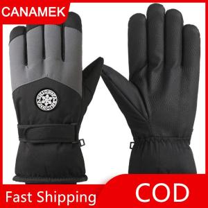 【CANAMEK】 Trượt Tuyết Găng Tay Mùa Đông Găng Tay Găng Tay Cho Phụ Nữ Người Đàn Ông Trượt Tuyết Găng Tay Màn Hình Cảm Ứng Găng Tay Trượt Tuyết Động Cơ Không Thấm Nước Nhiệt Tuyết Găng Tay