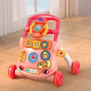 Orzbow Baby Learning Walker 2 in 1 Sit to Stand Learning Toys Baby Push Walker Toddler Trolley Baby Toys 6-12 Months