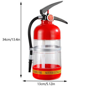 1.5L Wine Drink Dispenser Fire Extinguisher Pourer Hand Press Type Extinguisher Shape Beer Machine Beer Barrels Bar Accessory