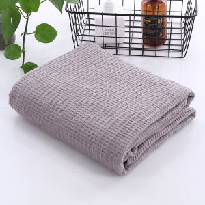 105x150cm Cotton Waffle Sofa Cover Blanket Skin-friendly Honeycomb Nap Air Conditioning Blankets Baby Bath Towel