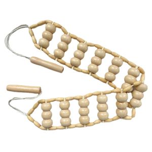 Hengfa Lina Wood Back Massage Roller RopeWood Therapy Cellulite Massage ToolsSelf Massage Tools For Neck Leg Back Pain Relief