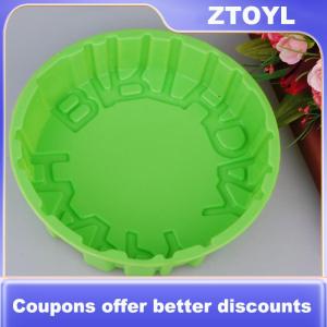 【ZTOYL】 Silicone bánh khuôn Lễ hội bánh nướng chảo Mousse khuôn 3D DIY Tròn Hạnh Phúc sinh nhật handmade nhà bếp nướng công cụ accessorie