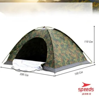TENDA CAMPING OUTDOOR ARMY LORENG CAPASITAS 3 ORANG BUKA OTOMATIS 013