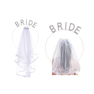 มงกุฎประดับสำหรับปาร์ตี้สละโสดมงกุฎประดับตกแต่งของขวัญผู้ที่จะเป็นเจ้าสาวผู้ที่จะเป็นเจ้าสาวมงกุฎเจ้าสาวในเวลากลางคืนไก่จัดงานแต่งงาน