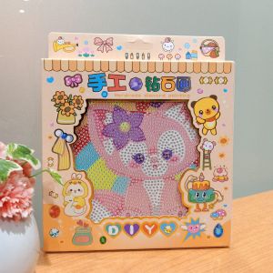 DIY Diamond Painting Kit Mainan Anak Melukis Manik + Bingkai Standing / Karakter Sanrio Series & Anime Girl