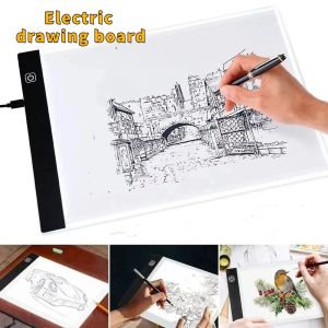 MIIQNUS A4 Electric Drawing Board 3 Level USB LED Drawing Board Practical Adjustable Brightness Animation Drawing Pad Drawing Tracing