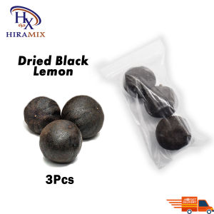 Dried Black Lemon (3 pcs) (Lumi) | Nasi Arab Limau Kering / Limau Hitam | Dried Lemons
