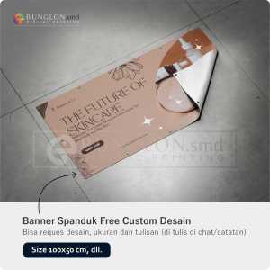 PRINT CETAK SPANDUK BANNER PENJUALAN SKINCARE FREE CUSTOM DESAIN