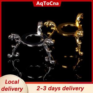 [COD] AqToCna Ship within 24 hours Gold-plated Display Gemstone Egg Support Base Crystal Ball Stand Holder Ornament