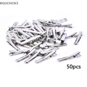 GUCHEN3🦋 50 cái kẹp tóc Cá Sấu kim loại kẹp tóc thắt nơ kẹp cá sấu kẹp tự làm