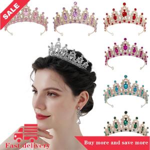 [COD] Luxury Elegant Crystal Princess Crown Hair Accessories Tiara For Women Party Rhinestone Wedding Bridal Crown New Head Jewelry