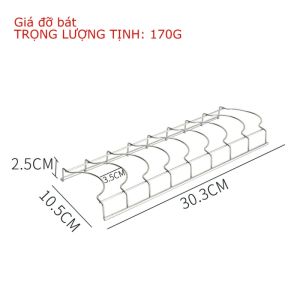 Giá để bát đĩa bằng thép không gỉ chắc chắn thoát nước và tiết kiệm không gian đa năng-HASUE