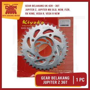 Gear Belakang Jupiter Z 36T (KIYOKO) Gir Ger Roda Belakang Jumlah Gigi 36 T Motor Yamaha Jupiter Z