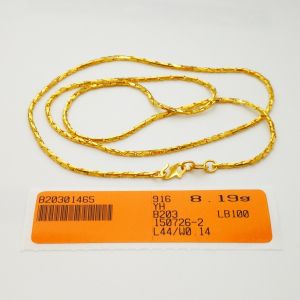 Yon Hing Rantai Leher Fashion 8.19g Emas 916