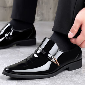 Brand WHITBY （3 Days Delivery）Men Formal Shoes Italian Men Genuine Leather Shoes Cheap Men Dress Shoes Classic Male Leather Shoes
