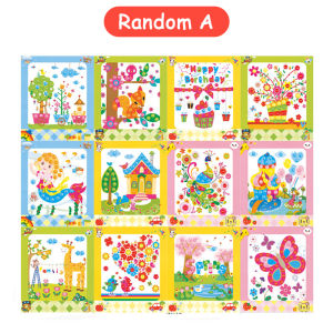 BEVAVAR Handmade DIY mainan lukisan kancing kartun untuk mainan edukasi montessori anak