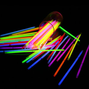 100pcs Fluorescence Glow Sticks Bracelets Neon Party Cny Decorations Disco Birthday Decors for Wedding Party New Year Supplies