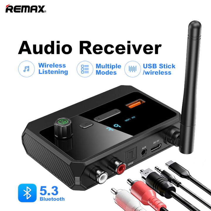 Remax Multifunction Bluetooth 5.3 Audio Receiver HIFI 3D Stereo 3.5MM ...