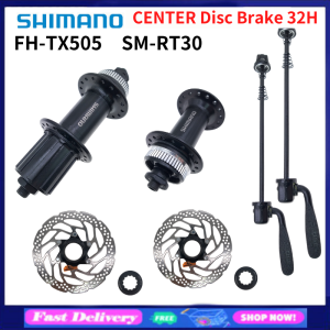 Shimano Original TOURNEY HB FH TX505 CENTER Disc Brake Quick Release hub 32h 8/9/10/Speed 100 135MM 160MM RT30 Bicycle Freehub Parts
