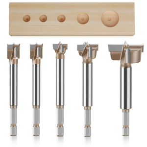 CMIEWN5 ที่เปิดสองด้าน บานพับบิตน่าเบื่อ ฟันสามซี่ 10-50มม. เครื่องมือเปิดรู มืออาชีพอย่างมืออาชีพ มัลติฟังก์ชั่ ดอกสว่านขยาย 1/4in Shank