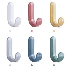 Small Plastic Wall Hook Mini Strength Hook Seamless Hook Hook Household No Need To Drill Clothes Hook