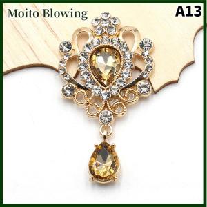 Moito 32x60MM for Needlework Rhinestone Button Hair Manualidades Accessories Diy Flat back Brooch Jewelry Accessories