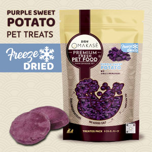 OMAKASE FREEZE DRIED Purple Sweet Potato Dog & Cat Single Ingredient Dehydrated Pet Treats