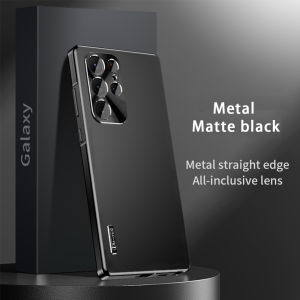 Metal Magnetic Case for Samsung Galaxy s23 S22 S21 Ultra S22Plus Border Frame Full Cover Ultra Thin Lens Protector Magnet Case s22+ s23+