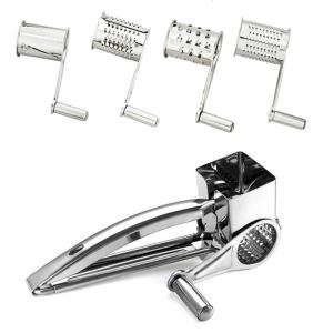 Practical Nonrust Steel Rotary Cheese Grater Manual Hand Crank Multipurpose Shredders For Kitchen Use